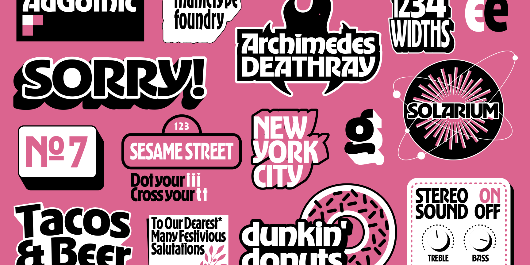 Manic Type launches with four new typefaces