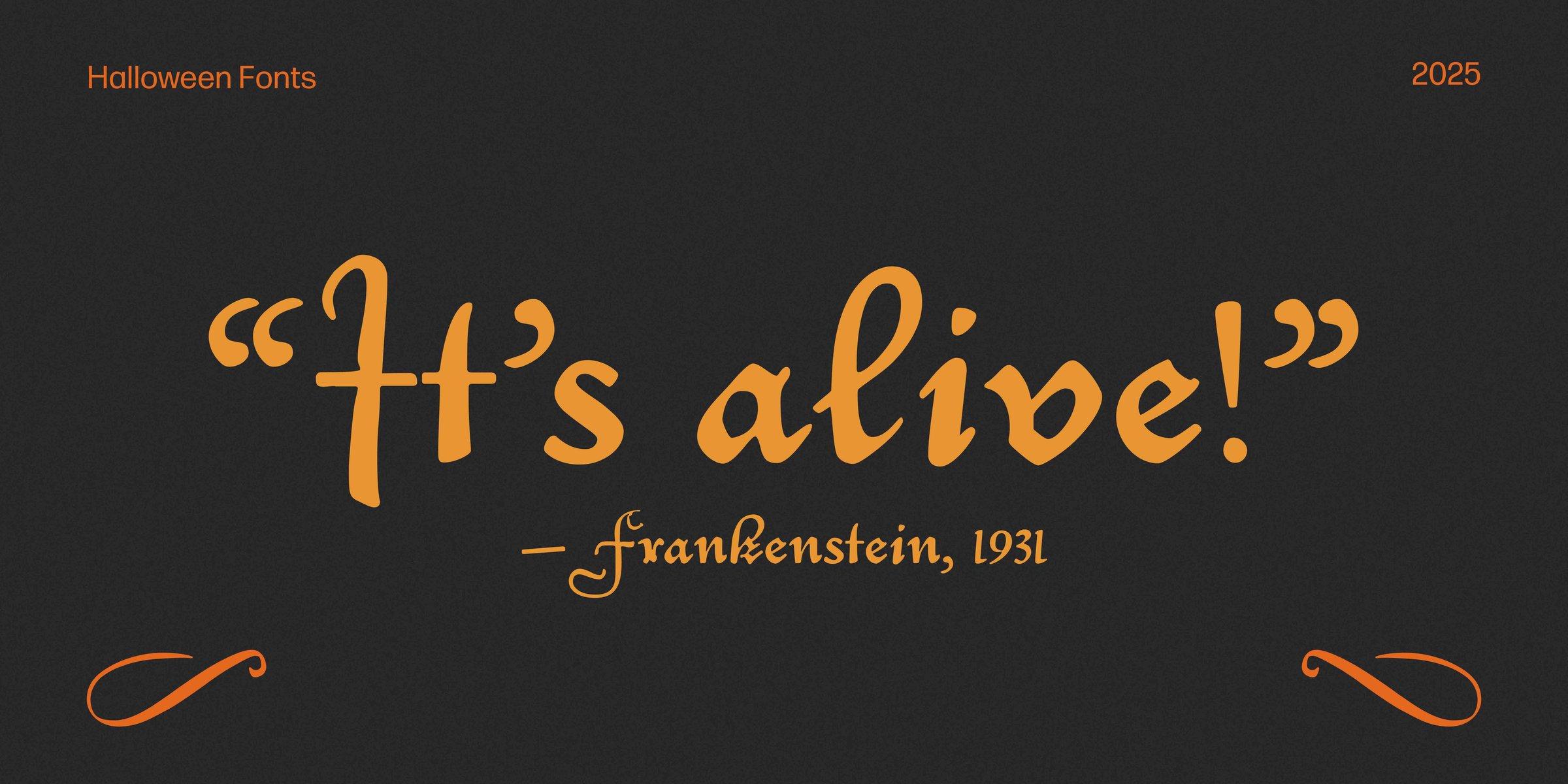 Five fonts for spooky season