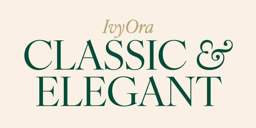 IvyOra: An alternate to Caslon that isn’t another Caslon!