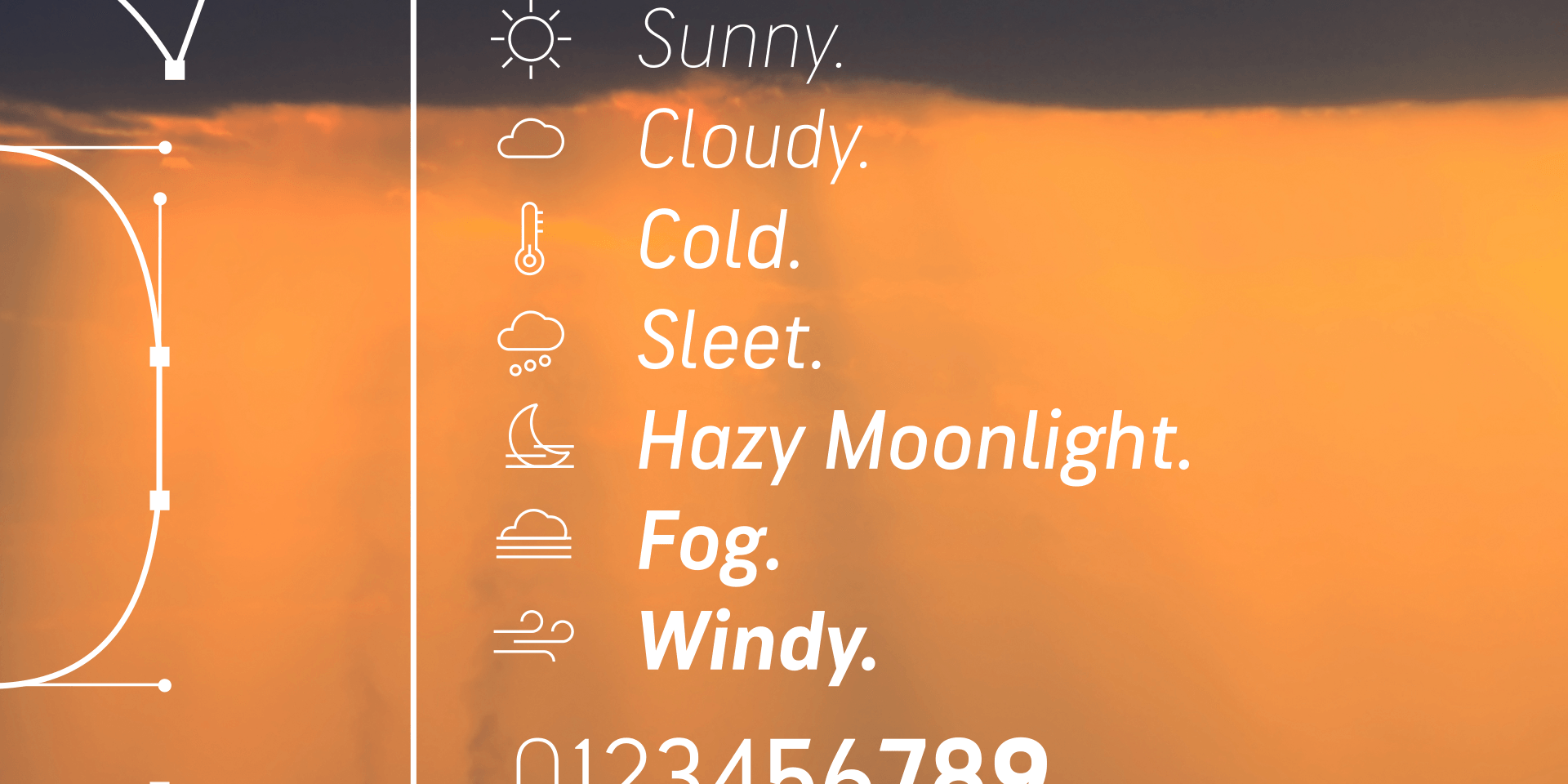 Typeface development for AccuWeather