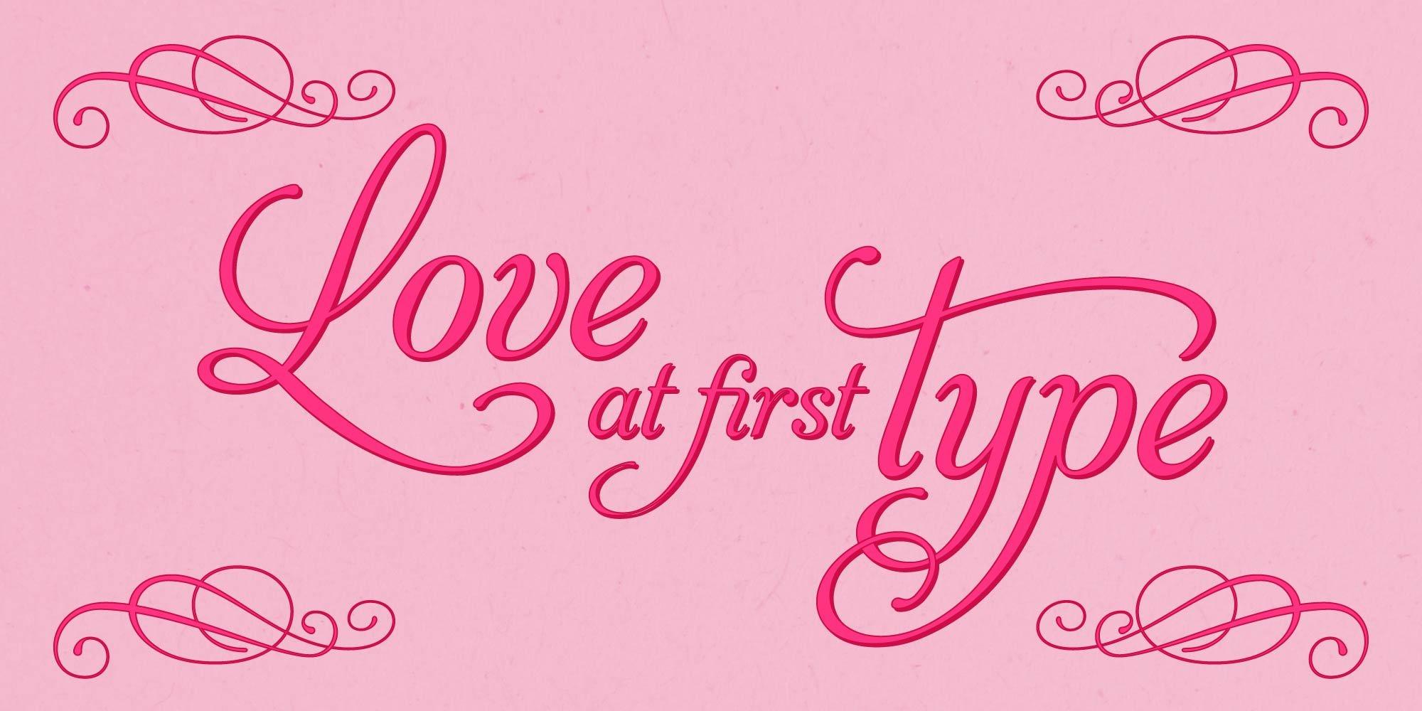 Six lovely fonts for Valentine’s Day