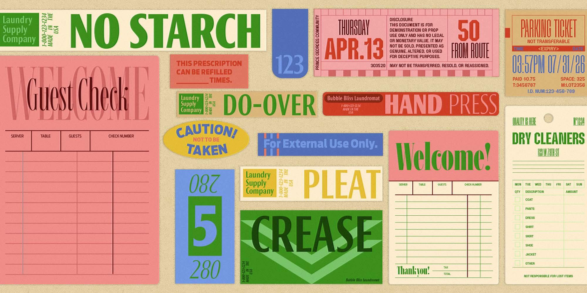 Condensed and proud: space-saving display type easy