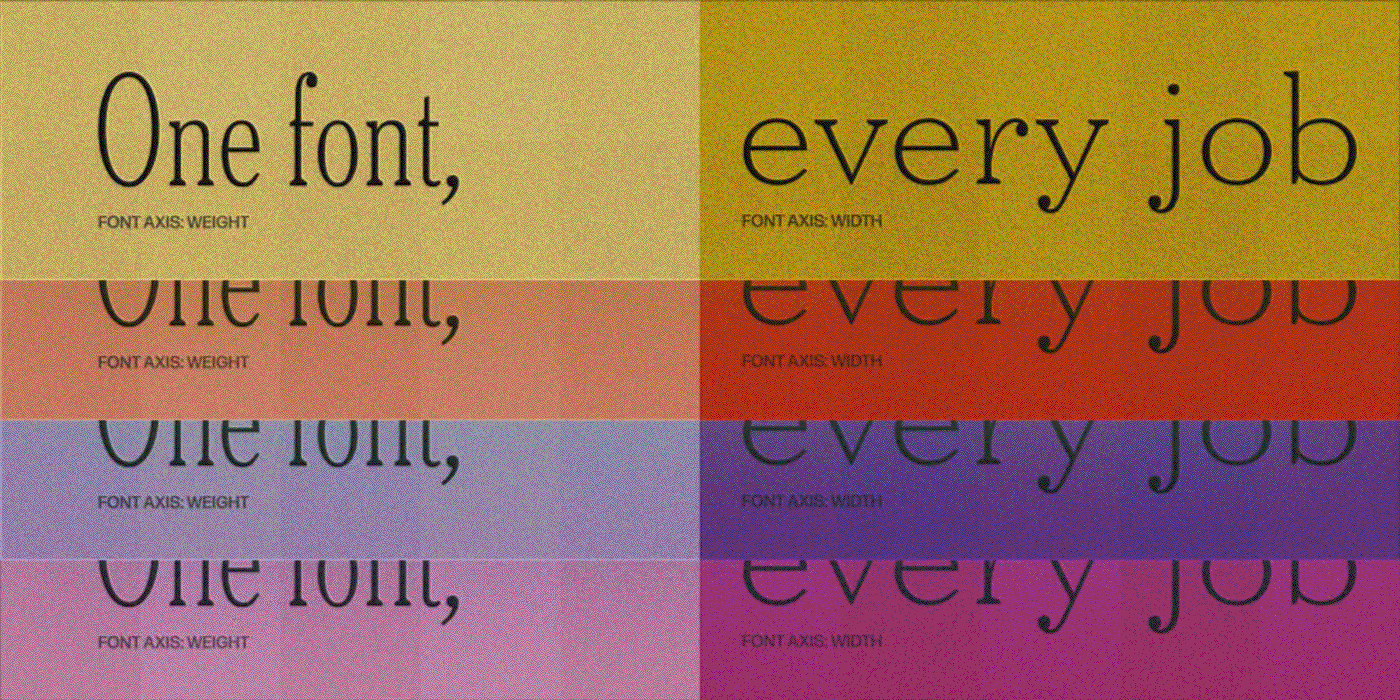 One font, every job: variable fonts that flex