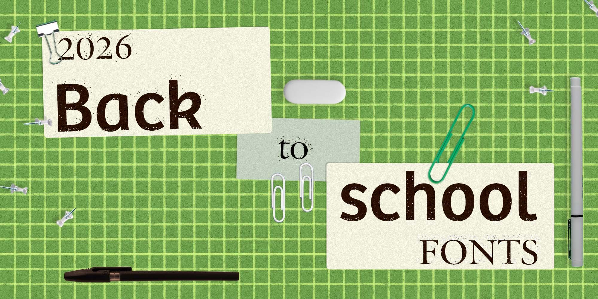 Back-to-school type: faces that make reading easy