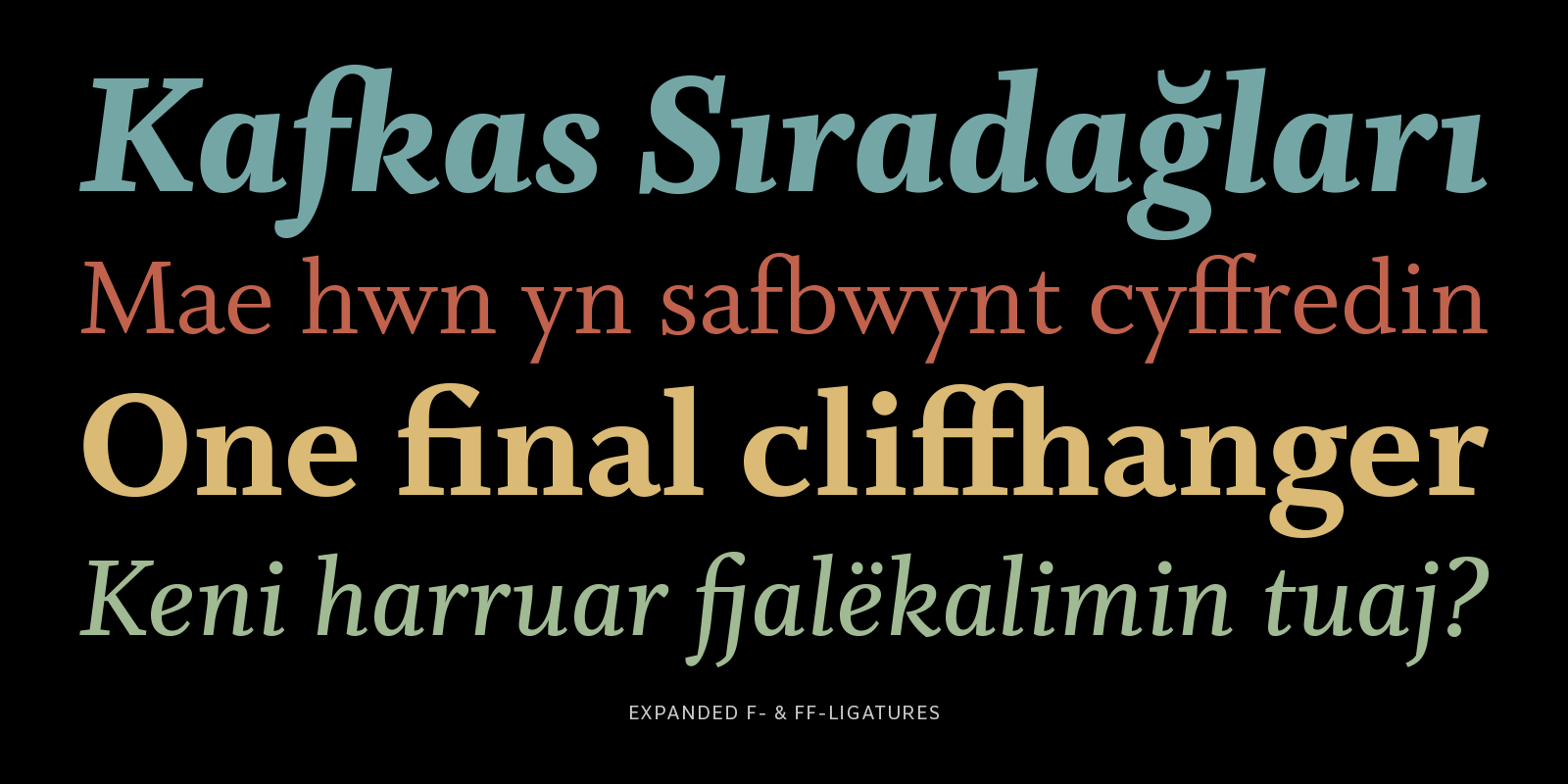 Whitman Text Ligatures