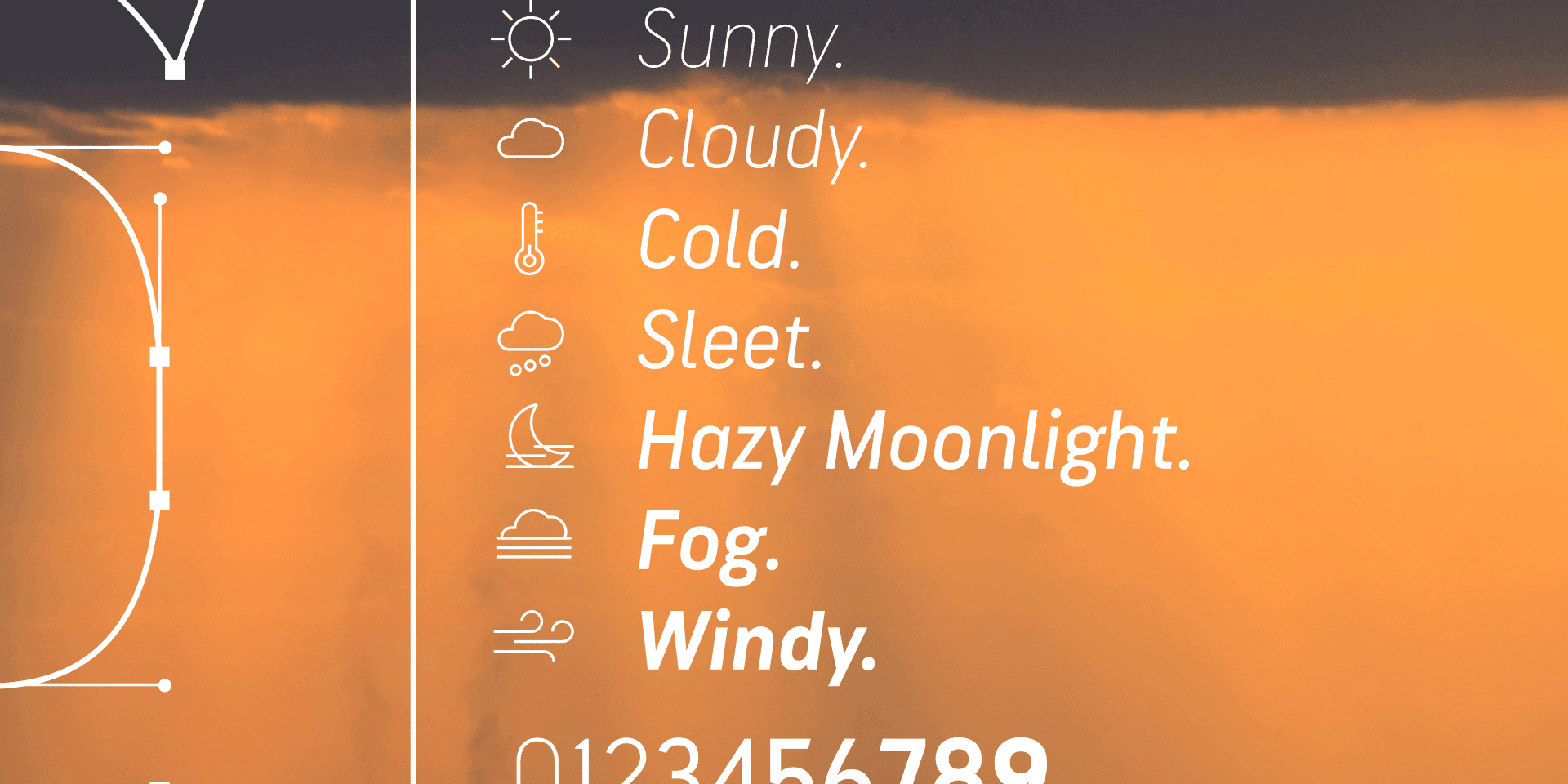 Typeface development for AccuWeather