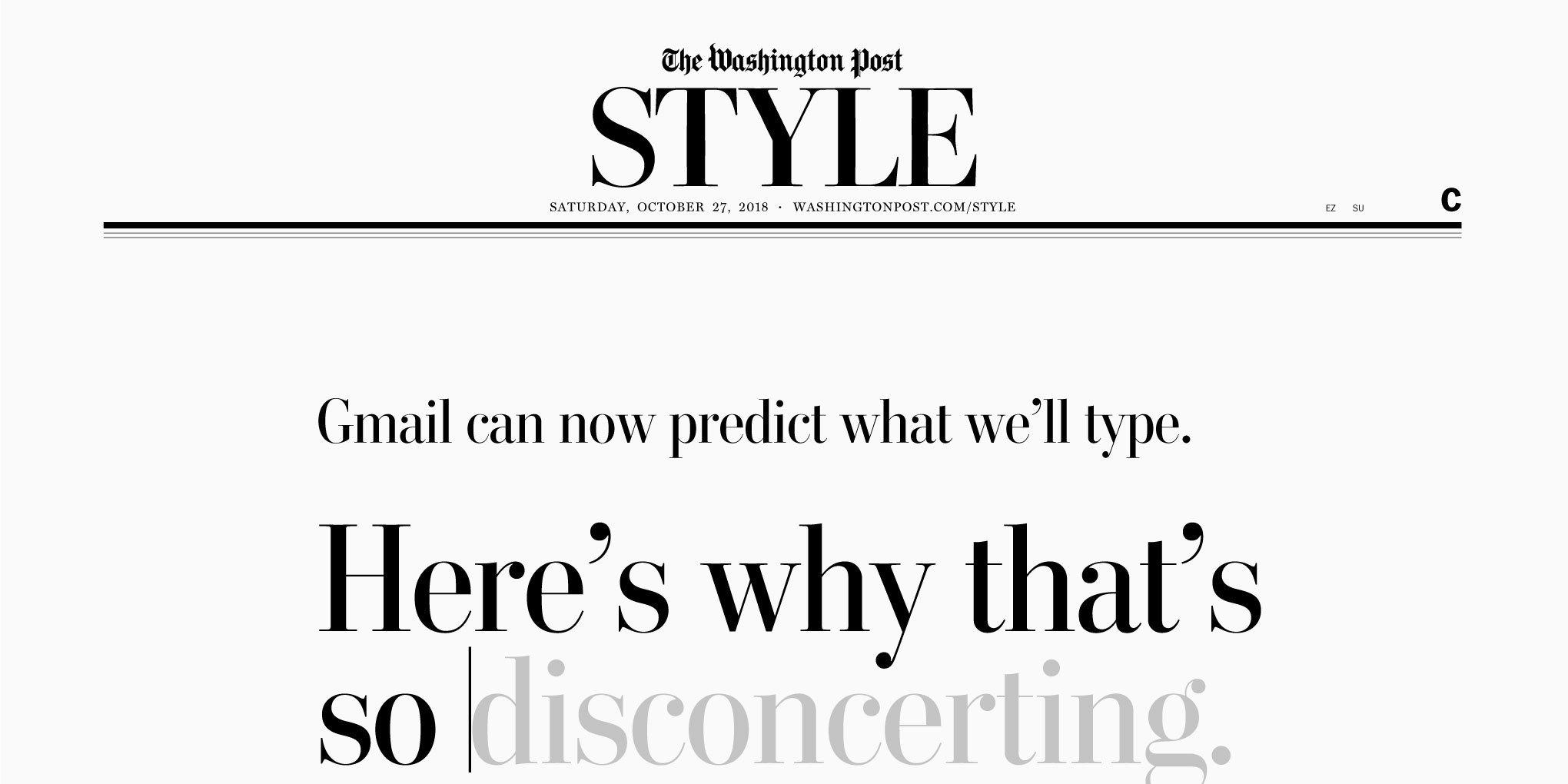 Font customization for The Washington Post